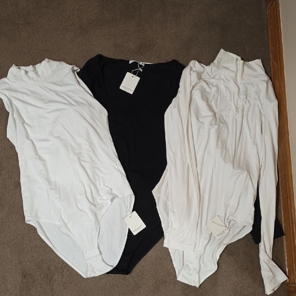 Elegant Black and White Bodysuits for Women